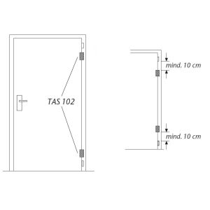 abus tas102 hinge lock installation example