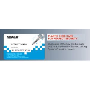 mauer security cylinder nw5 card