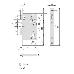 CISA 52810-45 mortice lock dimensions (1)