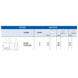 abloy pl350 padlock dimensions