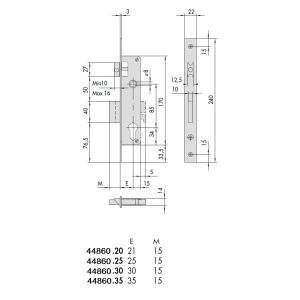 cisa 44860 cylinder lock dimensions (new)